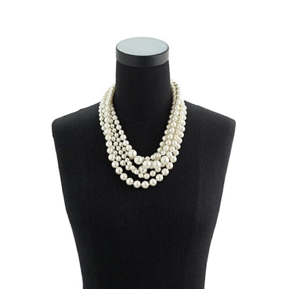 J. Crew Twisted Pearl Necklace